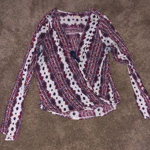 Hollister wrap shirt with tie